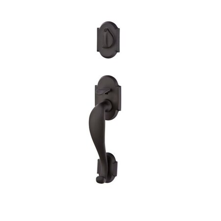 Emtek Flat Black Handleset 452211CDFBRH 452211CDFBRH
